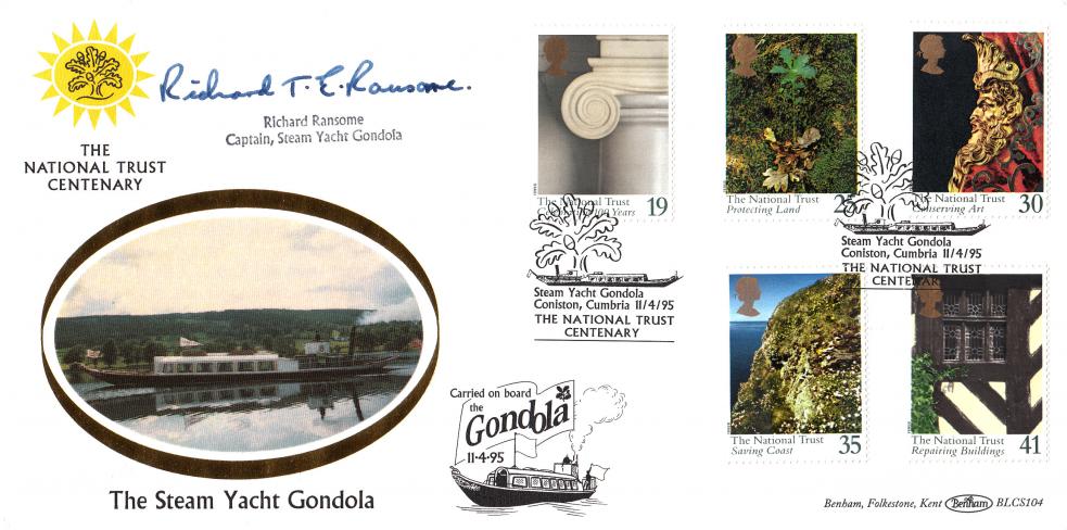 1995 (04) National Trust - Benham BLCS 104 Steam Yacht Gondola Official - Signed by Richard Ransome
