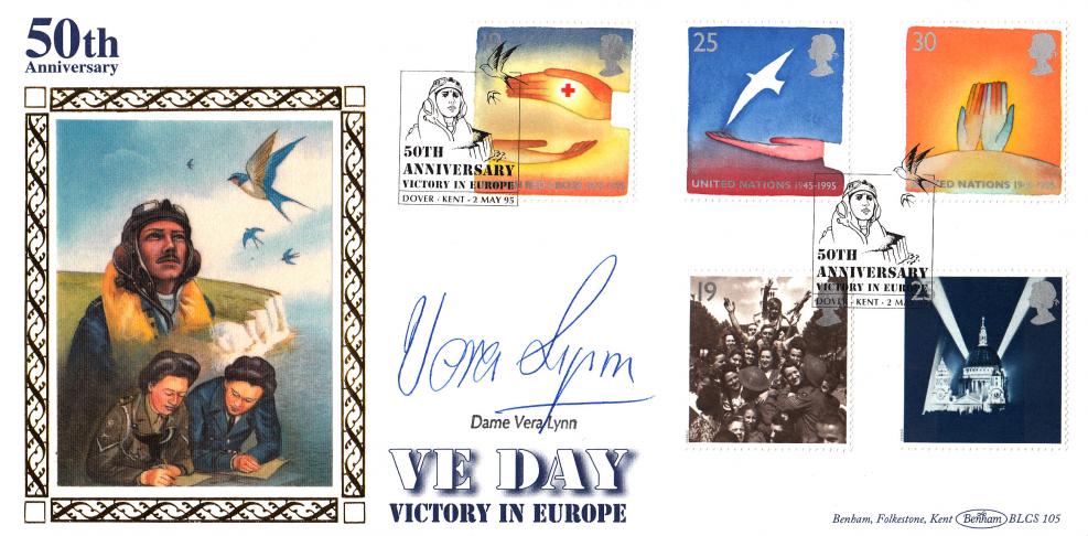 1995 (05) VE Day - Benham BLCS 105 Official - Signed by Dame Vera Lynn