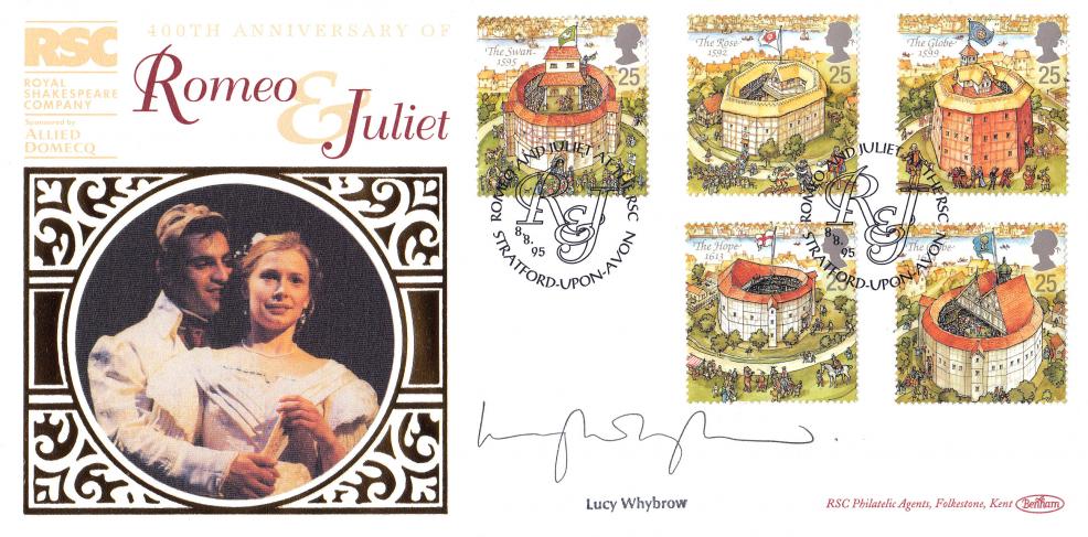 1995 (08) Shakespeare's Globe - Benham Romeo & Juliet Official - Signed by Lucy Whybrow