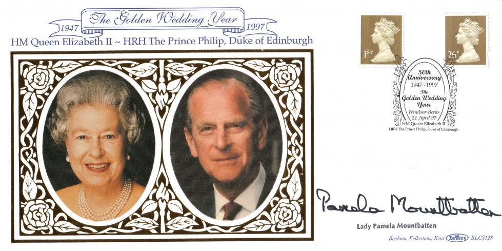 1997 (04) Golden Definitives - Benham BLCS 128 Official - Signed by Lady Pamela Mountbatten