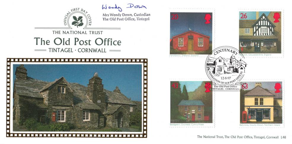 1997 (08) Sub Post Offices - Benham L48 Official - Signed by Mrs Wendy Down