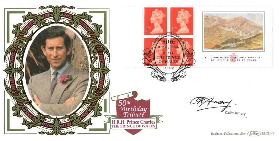 1998 (11) Prince of Wales Label - Benham BLCS 149 Official - Signed by the late Colin Amery