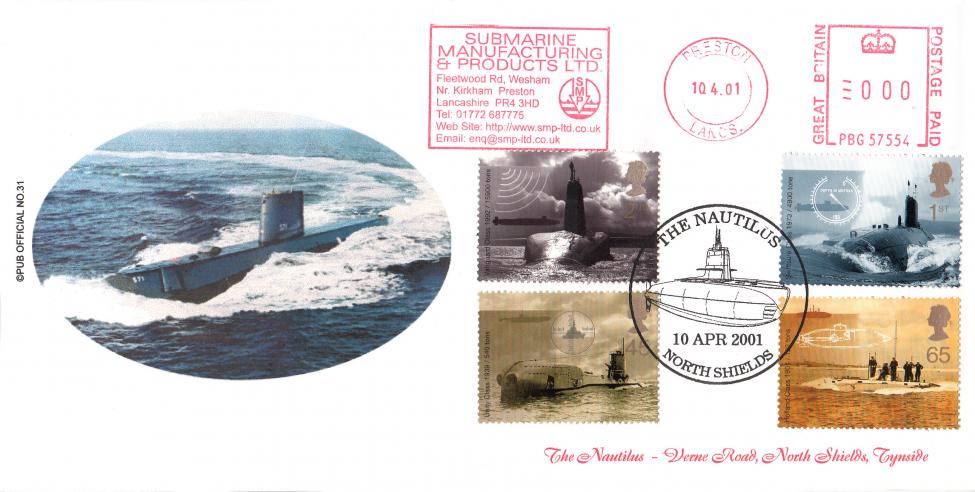 2001 (04) Submarines - Brazier 'The Nautilus' Pub Official + Submarine Manufacturing & Products Ltd Meter Mark
