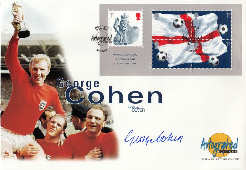 2002 (05) World Cup M/S - Westminster Autographed Editions Official - Signed by George Cohen