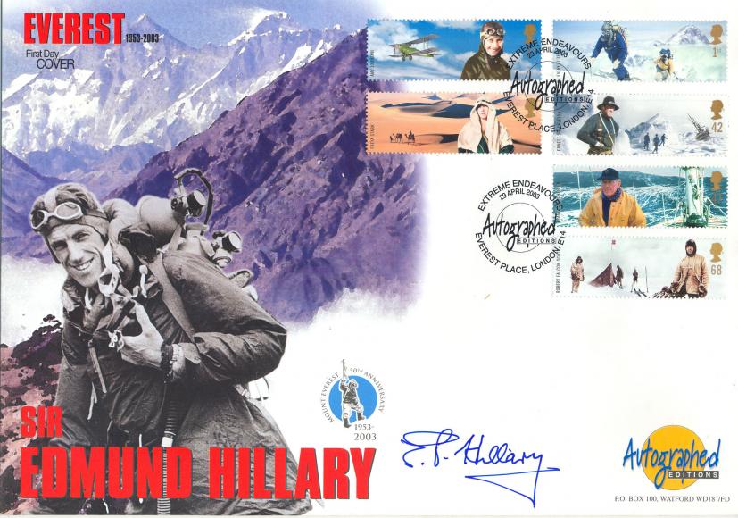 2003 (04) Extreme Endeavours - Westminster Autographed Editions Official - Signed by the late Edmund Hillary