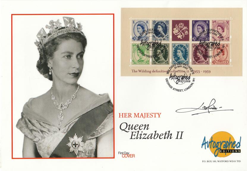 2003 (05) Wildings M/S - Westminster Autographed Editions Official - Signed by the late Lord Lichfield