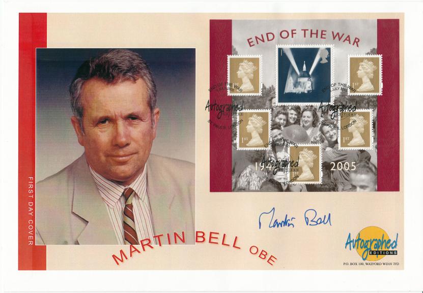 2005 (07) End Of WWII M/S - Westminster Autographed Editions Official - Signed by Martin Bell