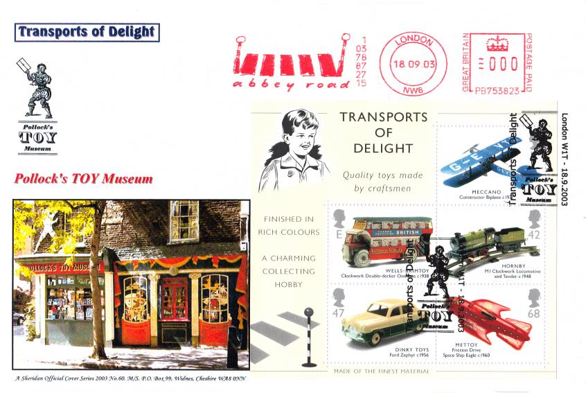 2003 (09) Transports of Delight (M/S) - Sheridan Official + Abbey Road (Level Crossing) Meter Mark