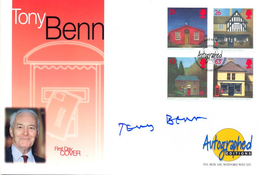 1997 (08) Sub Post Offices - Westminster Autographed Editions Official - Signed by the late Tony Benn