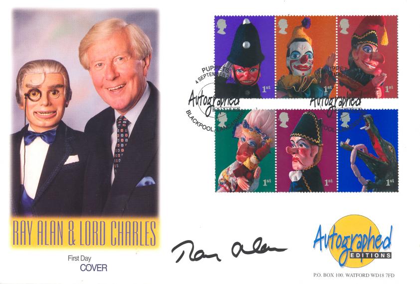 2001 (09) Puppets (Stamps) - Westminster Autographed Editions Official - Signed by the late Ray Alan