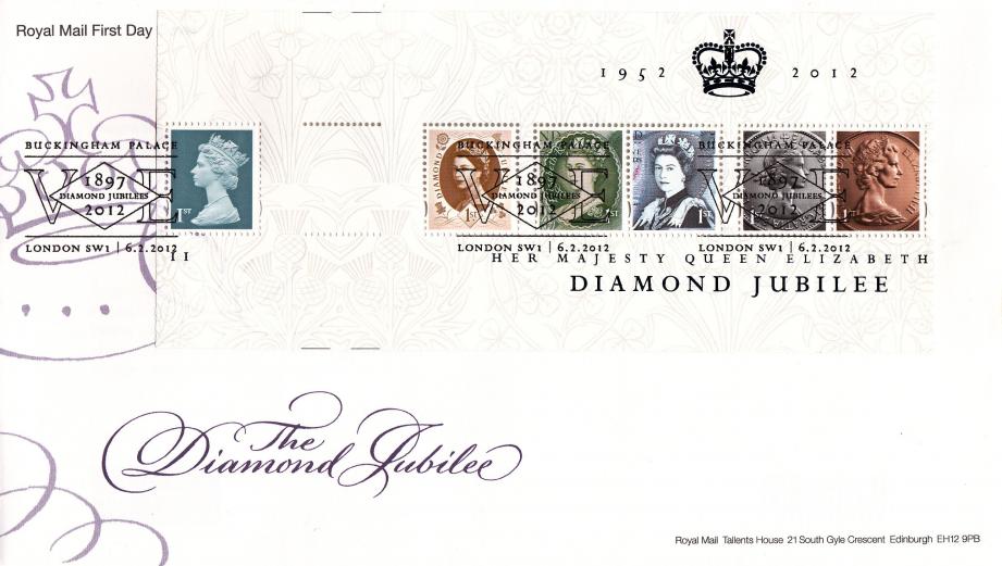 2012 (02) Diamond Jubilee M/S - Misscut Sheet Error