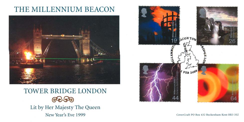 2000 (02) Fire and Light - Covercraft Millennium Beacon Tower Bridge Official