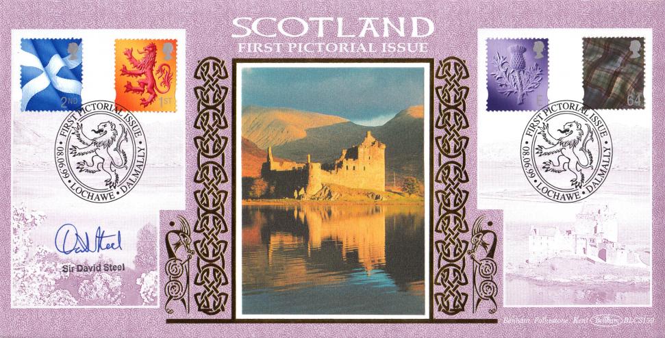 1999 (06) Scottish Pictorial Regionals - Benham BLCS 159 Official - Signed by David Steel