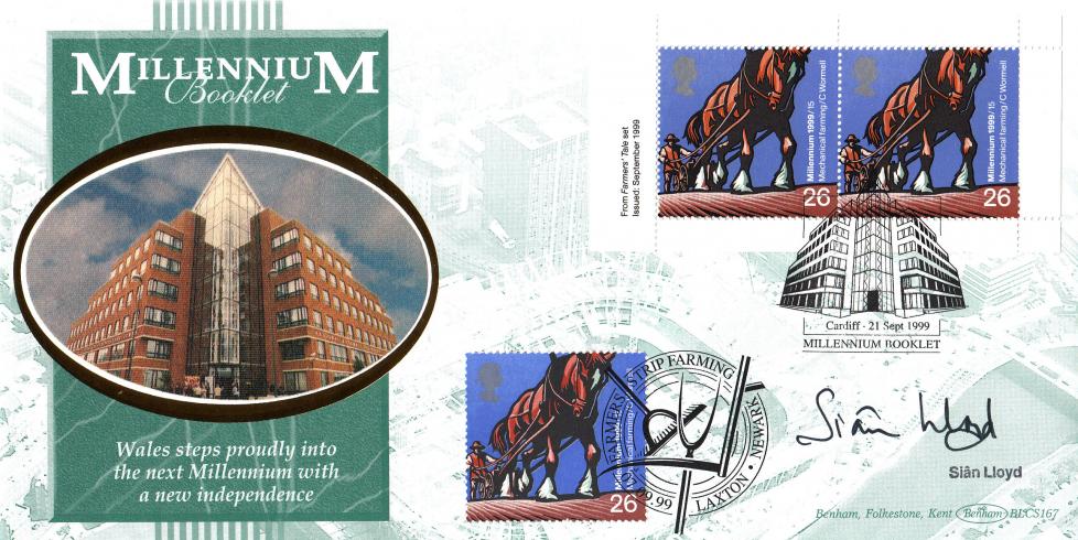 1999 (09) Millennium Booklet - Benham BLCS 167 Official - Signed by Sian Lloyd