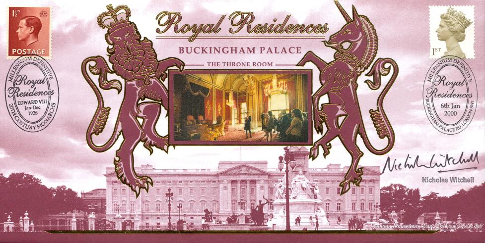 2000 (01) New Millennium 1st Class Definitive - Benham BLCS SP7 Official - Signed by Nicholas Witchell