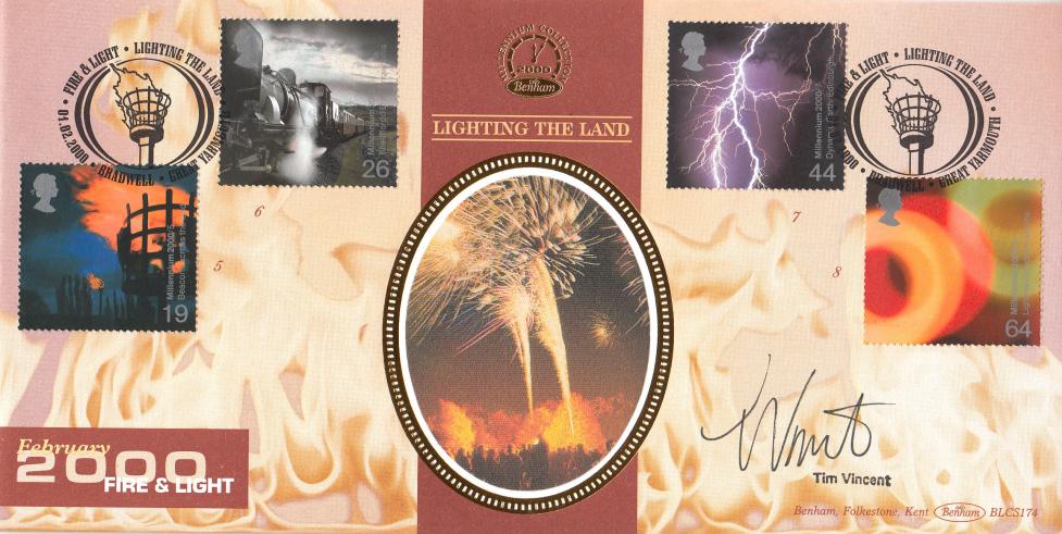 2000 (02) Fire and Light - Benham BLCS 174 Official - Signed by Tim Vincent
