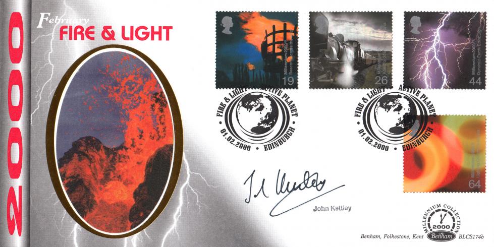 2000 (02) Fire and Light - Benham BLCS 174 Official - Signed by John Kettley