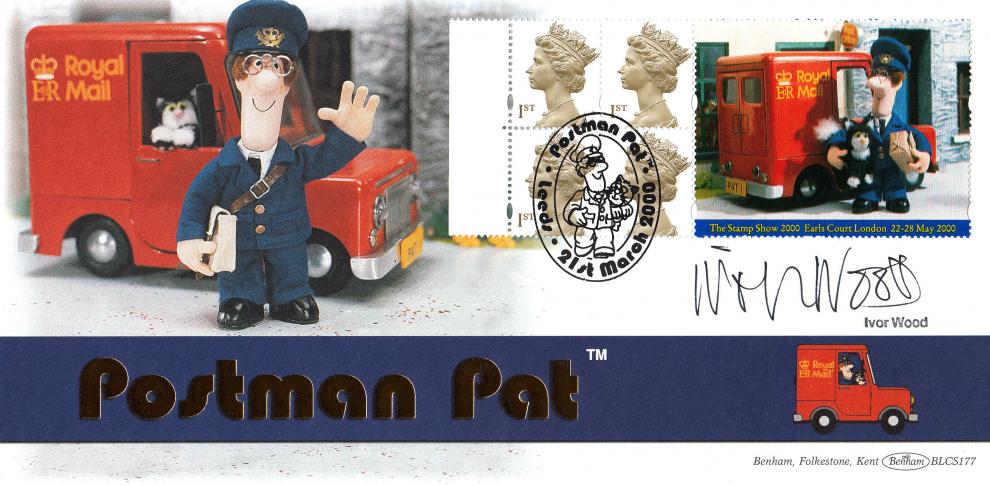 2000 (03) Postman Pat Label - Benham Official - Signed by the late Ivor Wood