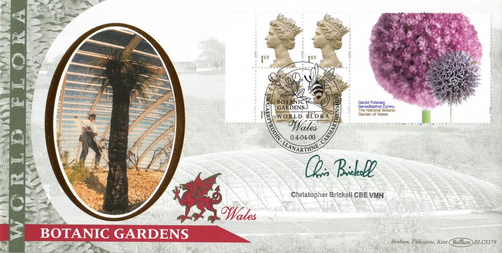2000 (04) Botanical Garden of Wales Label - Benham (Llanarthne) Official - Signed by Christopher Brickell