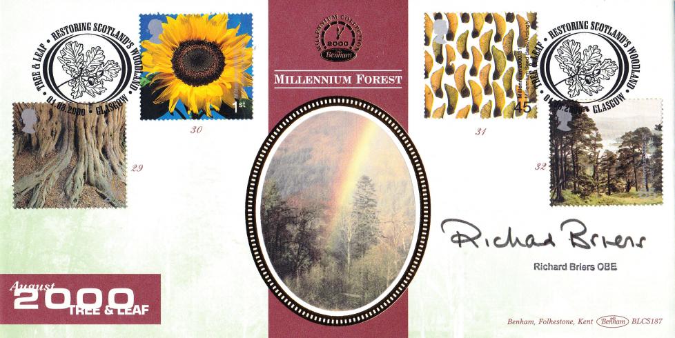 2000 (08) Tree & Leaf - Benham BLCS 187 Official - Signed by the late Richard Briers