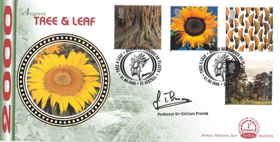 2000 (08) Tree & Leaf - Benham BLCS 187 Official - Signed by Professor Sir Ghillean Prance