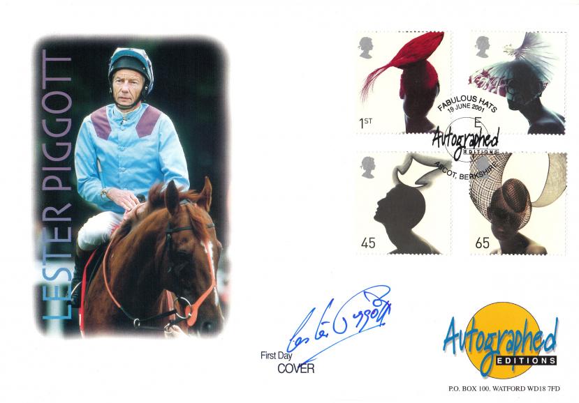 2001 (06) Hats - Westminster Autographed Editions Official - Signed by Lester Piggott