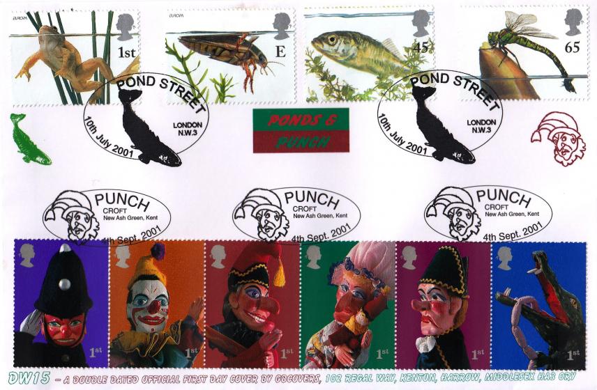 2001 (07) Pondlife + 2001 (09) Puppets - GB Covers (Derek Williams) Double Official