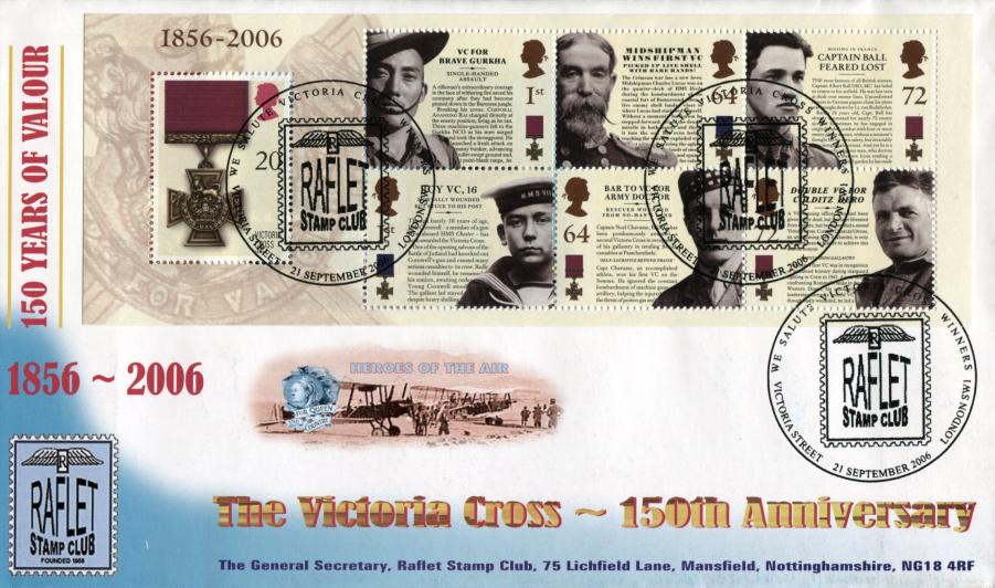 2006 (09) Victoria Cross (M/S) - RAFlet Stamp Club Official