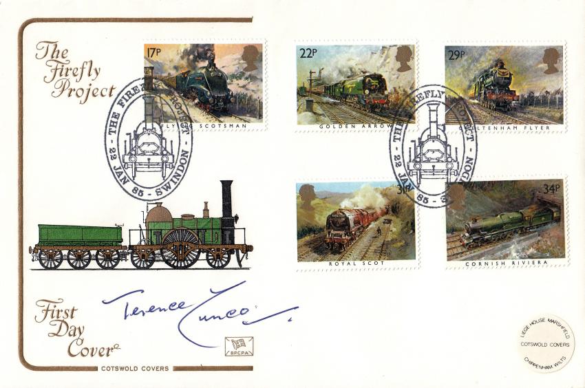1985 (01) Trains - Cotswold 'Firefly Project' Official - Signed by Terence Cuneo