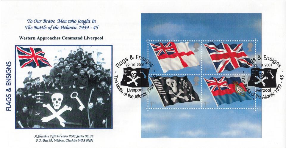 2001 (10) Flags & Ensigns - Sheridan Official