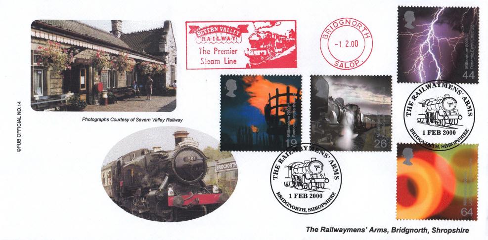 2000 (02) Fire and Light - Brazier 'Pub' Official + Seven Valley Railway Meter Mark