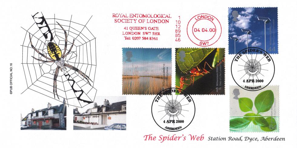 2000 (04) Life and Earth - Brazier 'Pub' Official + Royal Entomological Society of London Meter Mark