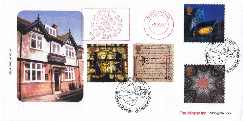 2000 (11) Spirit & Faith - Brazier 'Pub' Official + Love, Joy, Peace, Justice - Jesus Revolution Meter Mark