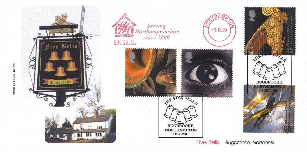 2000 (12) Sound & Vision - Brazier 'Pub' Official + Bell, Serving Northampton Since 1899 Meter Mark