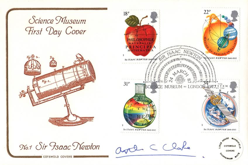 1987 (03) Newton - Cotswold Science Museum Official - Signed by the late Arthur C Clarke