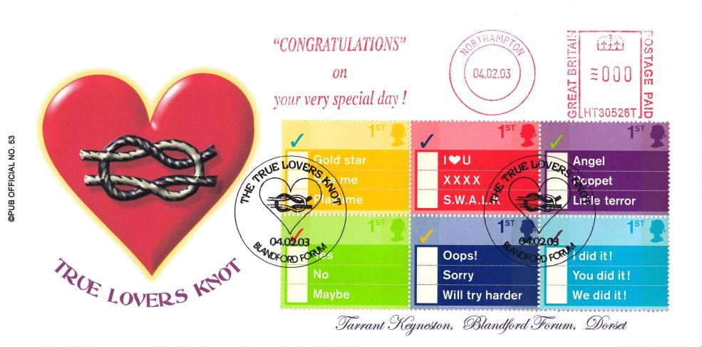 2003 (02) Occasions - Brazier 'Pub' Official + Congratulations Meter Mark