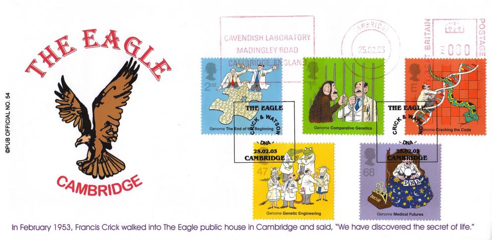 2003 (02) DNA - Brazier 'Pub' Official + Cavendish Laboratory Meter Mark