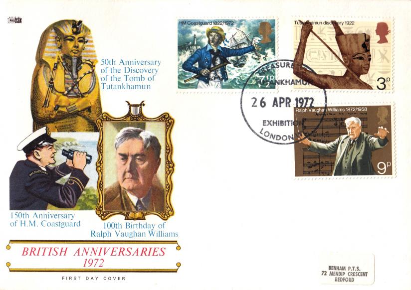 1972 (04) General Anniversaries - Philart - Treasures of Tutankhamun Exhibition H/S