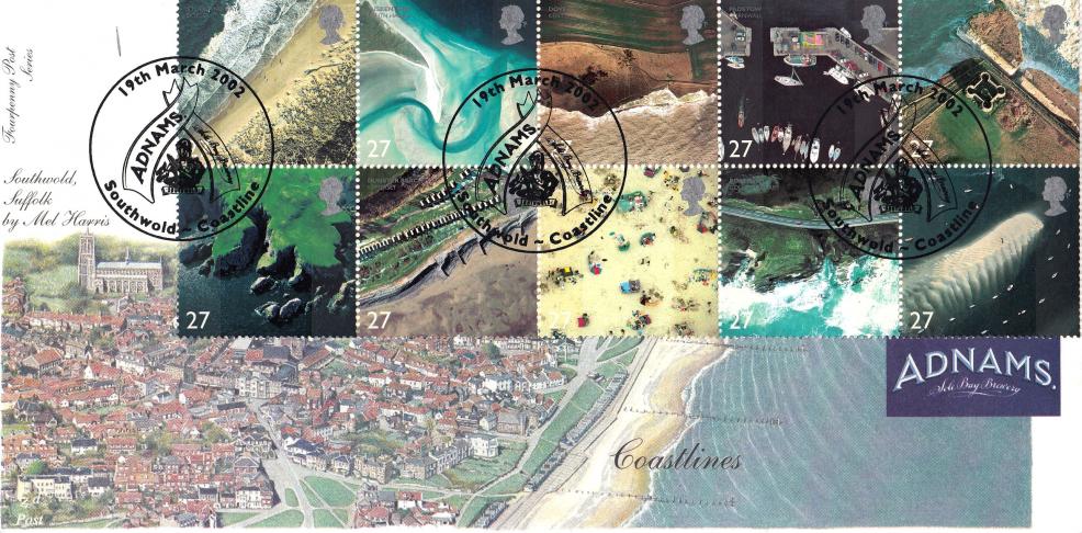 2002 (03) Coastlines - Fourpenny Post (4d Post) Adnams Brewery Official