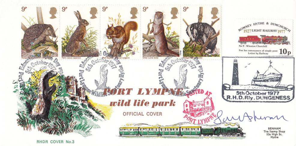 1977 (10) Wildlife - RHDR 3 Official - Signed by John Aspinall