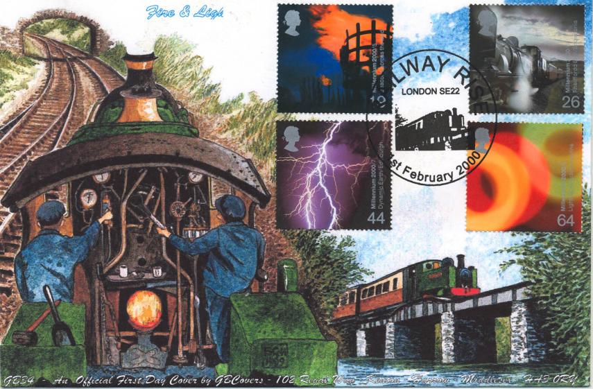 2000 (02) Fire and Light - GB Covers (Derek Williams) GB Official.