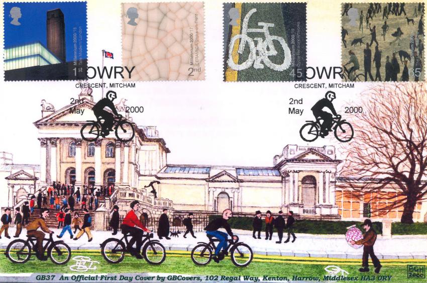 2000 (05) Art & Craft - GB Covers (Derek Williams) GB Official.