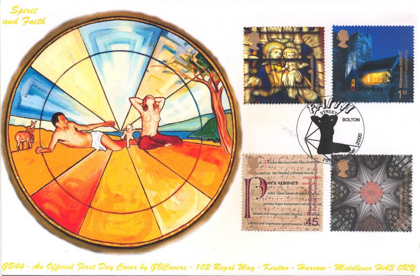 2000 (11) Spirit & Faith - GB Covers (Derek Williams) GB Official