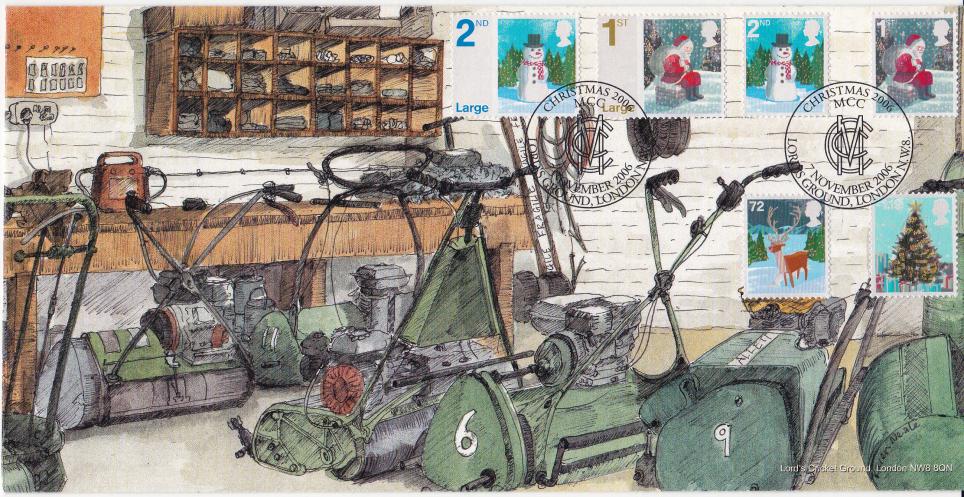 2006 (11) Christmas (Stamps) - Bletchley Park (MCC Lords) Official