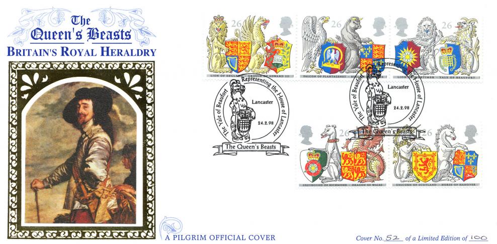 1998 (02) Queen's Beasts - Benham Pilgrim 'Yale of Beaufort' Official