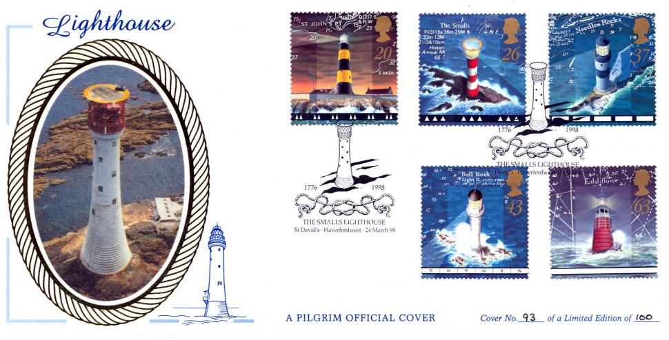 1998 (03) Lighthouses - Benham Pilgrim 'The Smalls' Official