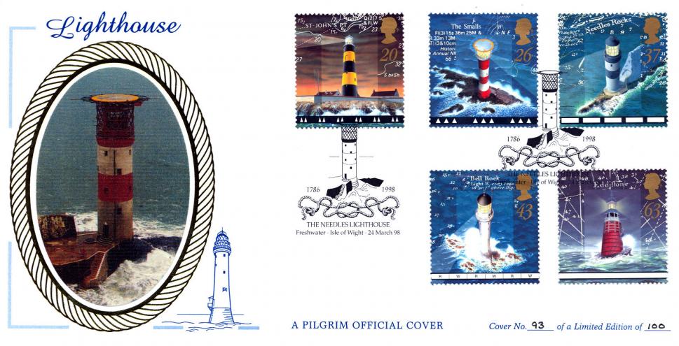 1998 (03) Lighthouses - Benham Pilgrim 'The Needles' Official