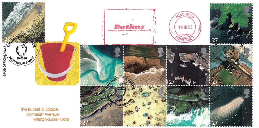 2002 (03) Coastlines - Brazier 'Pub' Official + Butlins Meter Mark
