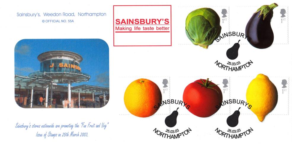 2003 (03) Fun Fruit & Veg - Brazier Sainsbury's 'Special' Official + Sainsbury's Meter Mark