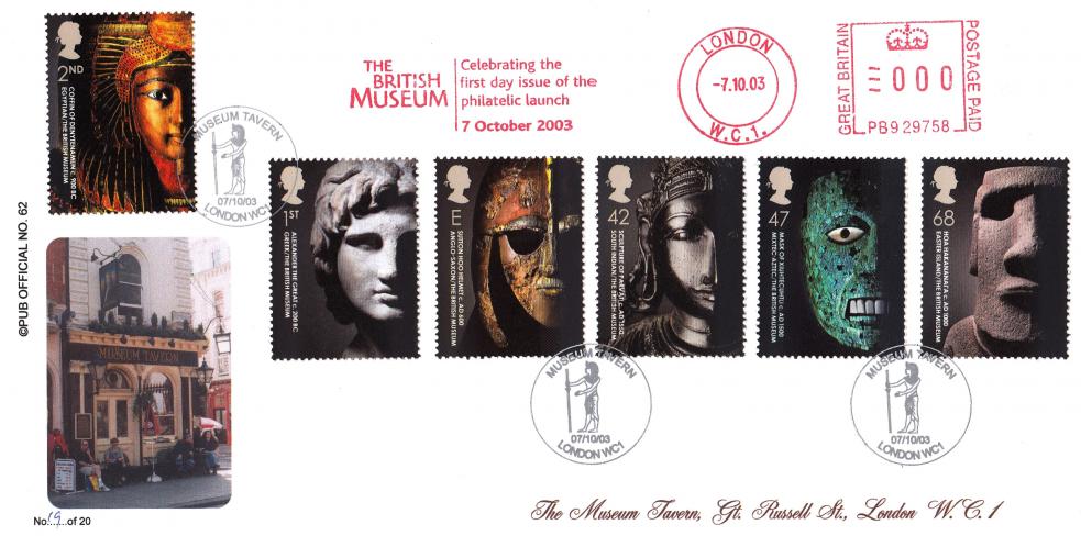 2003 (10) British Museum - Brazier 'Pub' Official + The British Museum Meter Mark